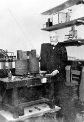Antoine Becquerel in his laboratory  c 1890s.