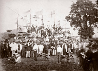 Barrow racing  Bosworth  Leicestershire  1870s.