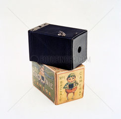 Kodak Brownie camera with original box  c 1902.