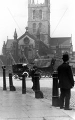 Southwark Cathedral in South London  c 1920
