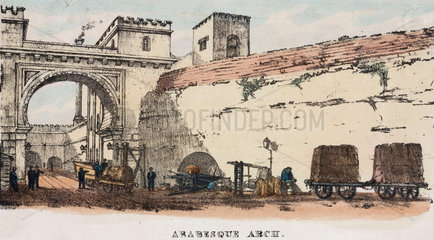 'Arabesque Arch'  Liverpool & Manchester Railway  mid 19th century.