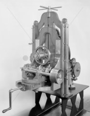 Collier gear cutting machine with a Whitworth dividing wheel  c 1850.