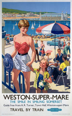 ‘Weston-super-Mare’  BR poster  1952.