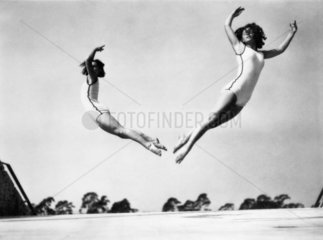 Two gymnasts  c 1935.