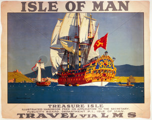 'Isle of Man - Treasure Isle'  LMS poster  1923-1947.