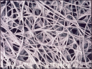 Chemotextile cloth  light micrograph  1990s.