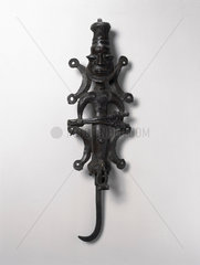 Bronze figurated staff  Yoruba  West Africa  1801-1920.