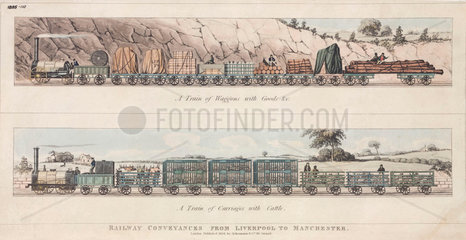 ‘Conveyances on the Liverpool & Manchester Railway 1834’.