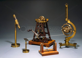 Foucault's gyroscope demonstration apparatus  c 1883.