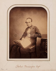 Robert Warington  British chemist  1854-1866.