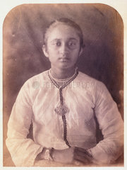 Young woman  Ceylon  c 1875.