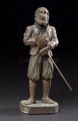 Figure of Saint Fiacre  possibly French  1600-1800.