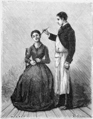 Stimulation of the facial nerve  1881.