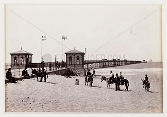 'Rhyl  The New Pier'  c 1880.