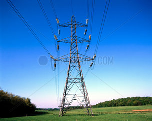 Electricity pylon in rural setting  1997.