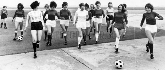 World Cup strips fashion parade  Manchester Airport  April 1966.
