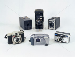 A selection of Kodak cameras  1888-1999.
