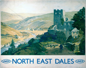 'North East Dales'  LNER poster  c 1930s.