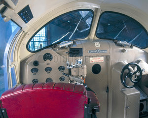 Inside the cab of the Prototype 'Deltic' di