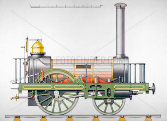 'Vauxhall' steam locomotive  1834.
