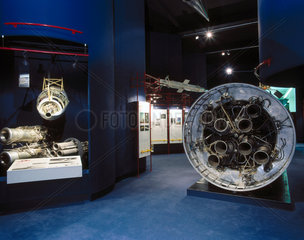 Black Arrow engines  Space Gallery  Science Museum  London  1996.