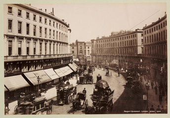 'Regent Quadrant  London'  c 1890.