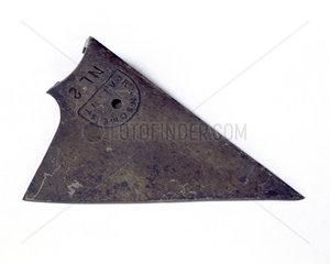 Ransome patent cast iron ploughshare  early 19th century.