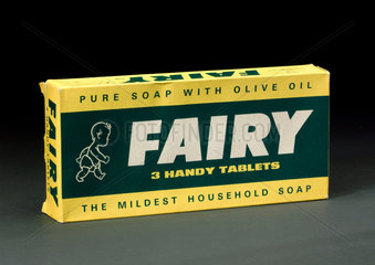 Packet of three tablets of Fairy soap  c 1950.
