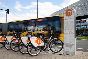 Essen  Deutschland  metroradruhr  Fahrradverleihstation am Berliner Platz