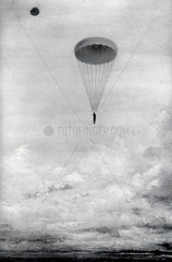 Baldwin’s free parachute descent  Alexandra Palace  London  c 1888.