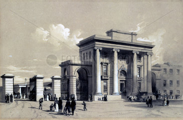 Entrance to Birmingham Station  September 1838.