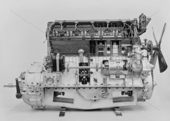 Sectioned 'Phantom I' Rolls-Royce motor car engine  1925-1929.