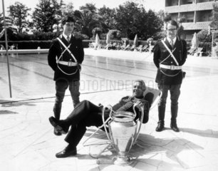 Joe Fagan with the European Cup  Rome  31 May 1984.