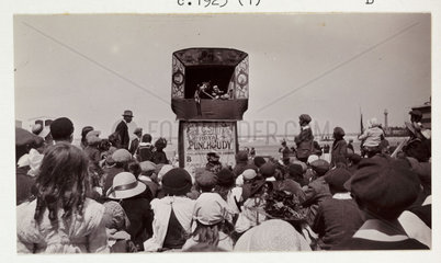 Punch and Judy show  c 1925.