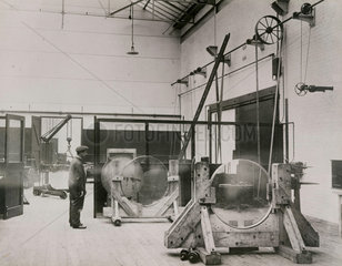 Construction of a 41 inch equatorial refracting telescope  1928.