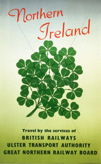 'Northern Ireland'  BR (LMR) poster  1955.