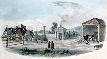 Abingdon Road Station  Oxfordshire  1844.