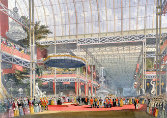 Inauguration ceremony  Crystal Palace  London  1851.