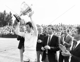 John McEnroe  American tennis player  1982.