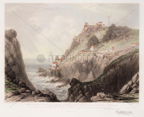 Botallack Mine  in the parish of St Just  Penwith  Cornwall  1840.