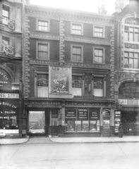 Railway office on Oxford Street  London  1921.