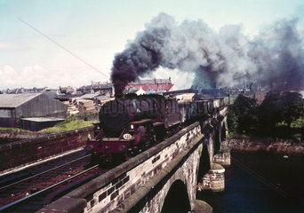 AYR Waterside Express hauled by a 'Crab'  c 1950s.