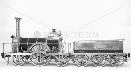 Gooch's standard locomotive  1840. The 2-2-