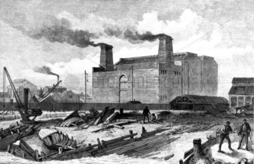 Deptford Power Station  London  c 1888.