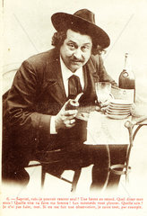 Heavy absinthe drinker  c 1900.