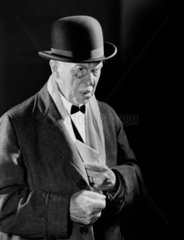 Man wearing a monocle  c 1950.