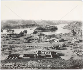 ‘Philae from east’  Aswan  Egypt  May 1900.