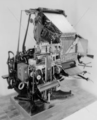 Model 48 linotype composing machine  c 1957