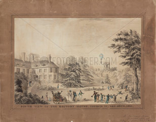 ‘South View of the Rectory-House  Church’  1831.