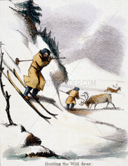 'Hunting the Wild Deer'  c 1845.